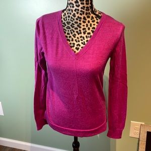 Banana republic, small plum, purple wool light sweater